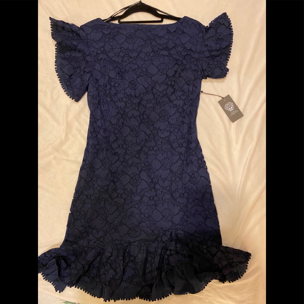 💎 NWT - Vince Camuto Navy Lace Dress - Size 8